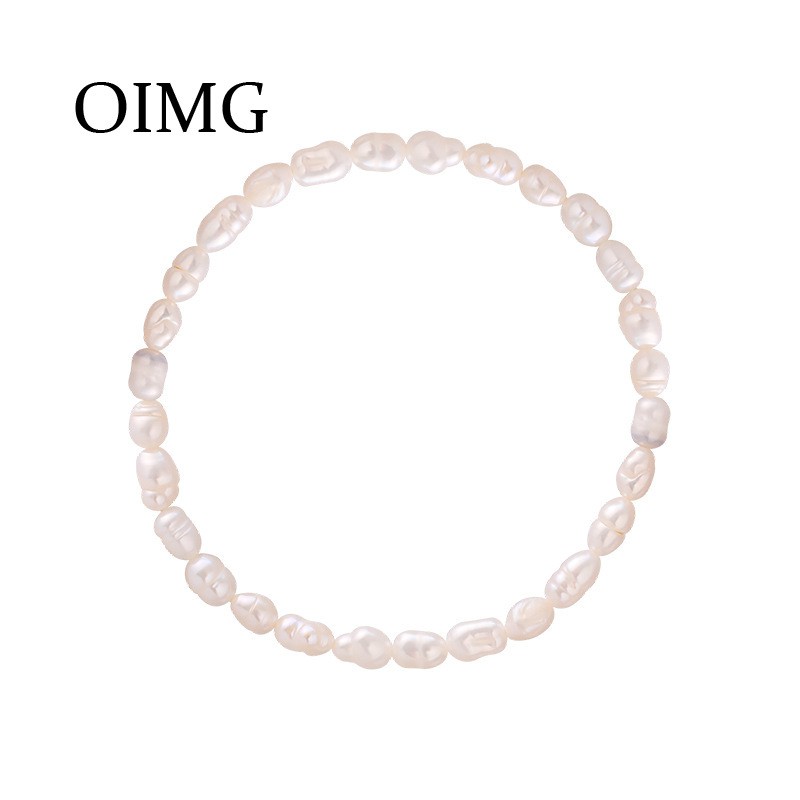 OIMG  Vòng Đeo Tay OIMG Ngọc Trai Tự Nhiên Xinh Xắn Cho Nữ