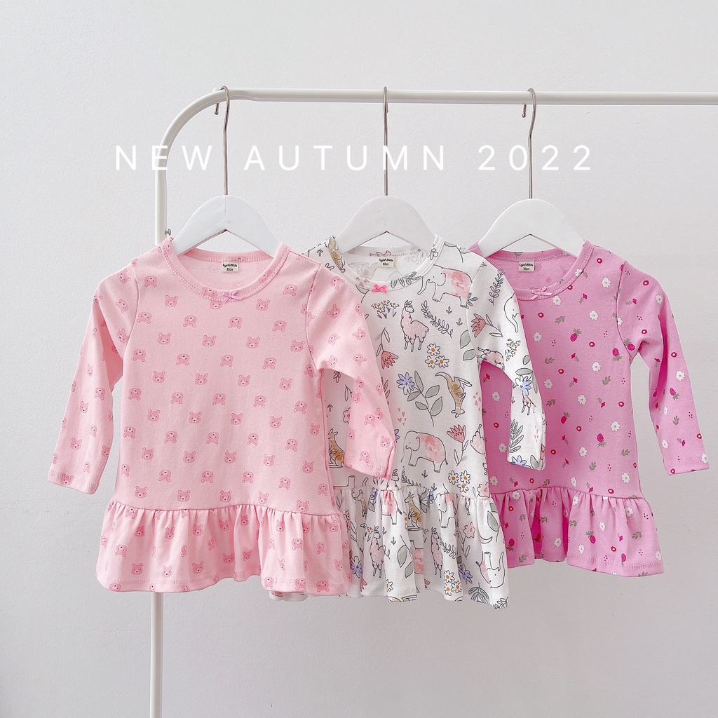 SET 3 VÁY ĐUÔI CÁ DÀI TAY CHO BÉ