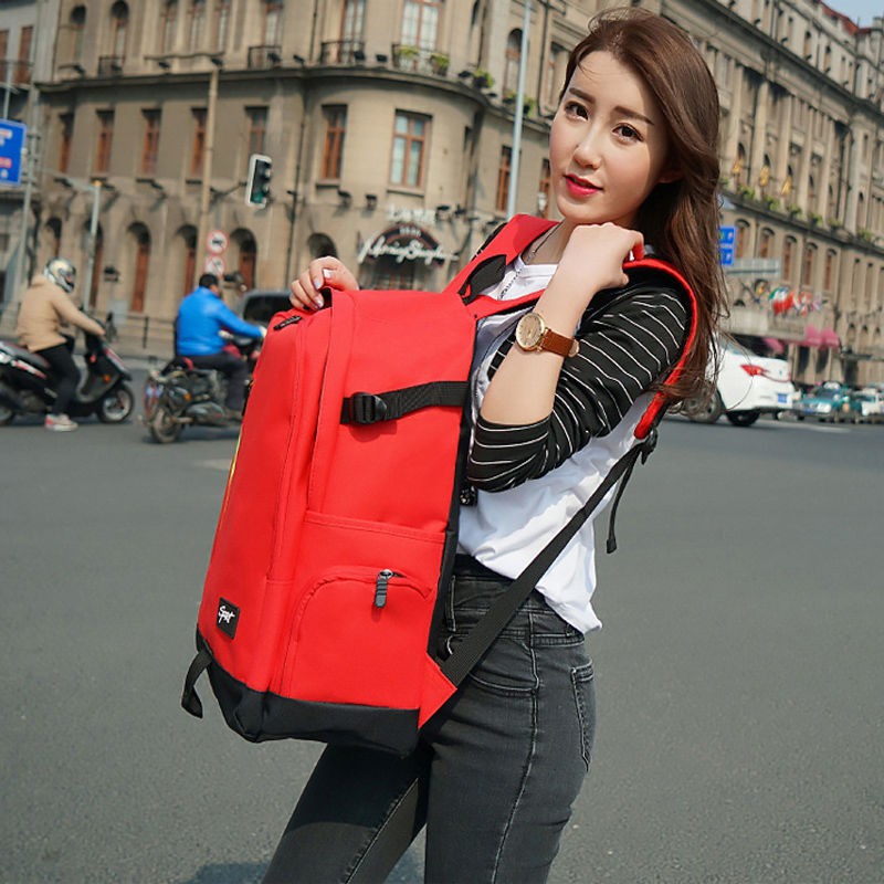 balo nữSchoolbag nữ phiên bản hàn quốc thời trang học sinh cấp 3 xu hướng máy tính dung tích lớn balo du lịch nam