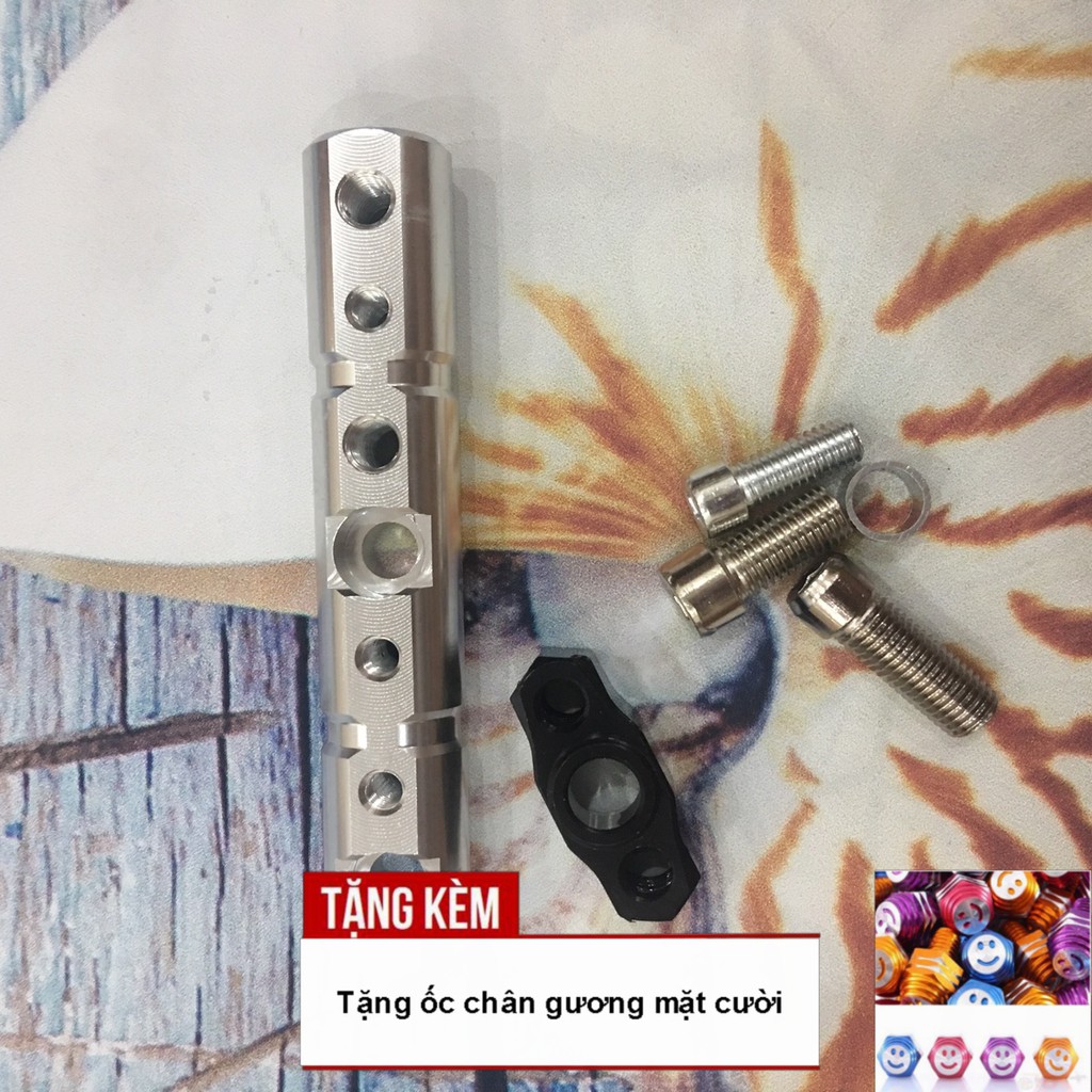 Pass chân gương treo đồ đa năng CNC cực chất cho xe máy - phukientuhien