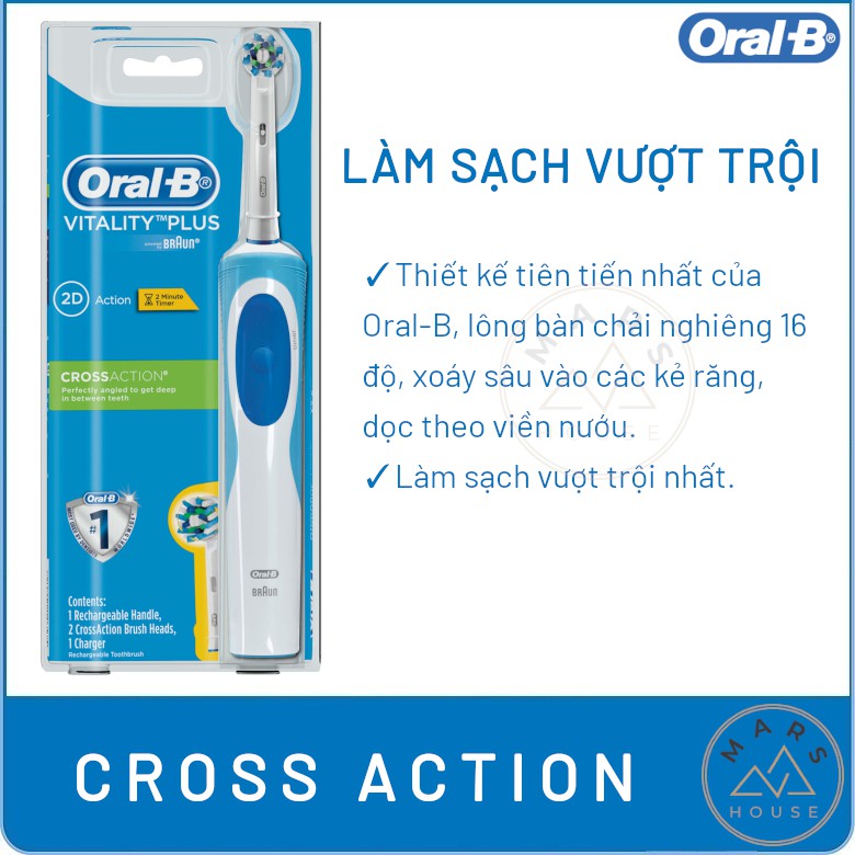 Bàn chải điện Oral-B Vitality chính hãng