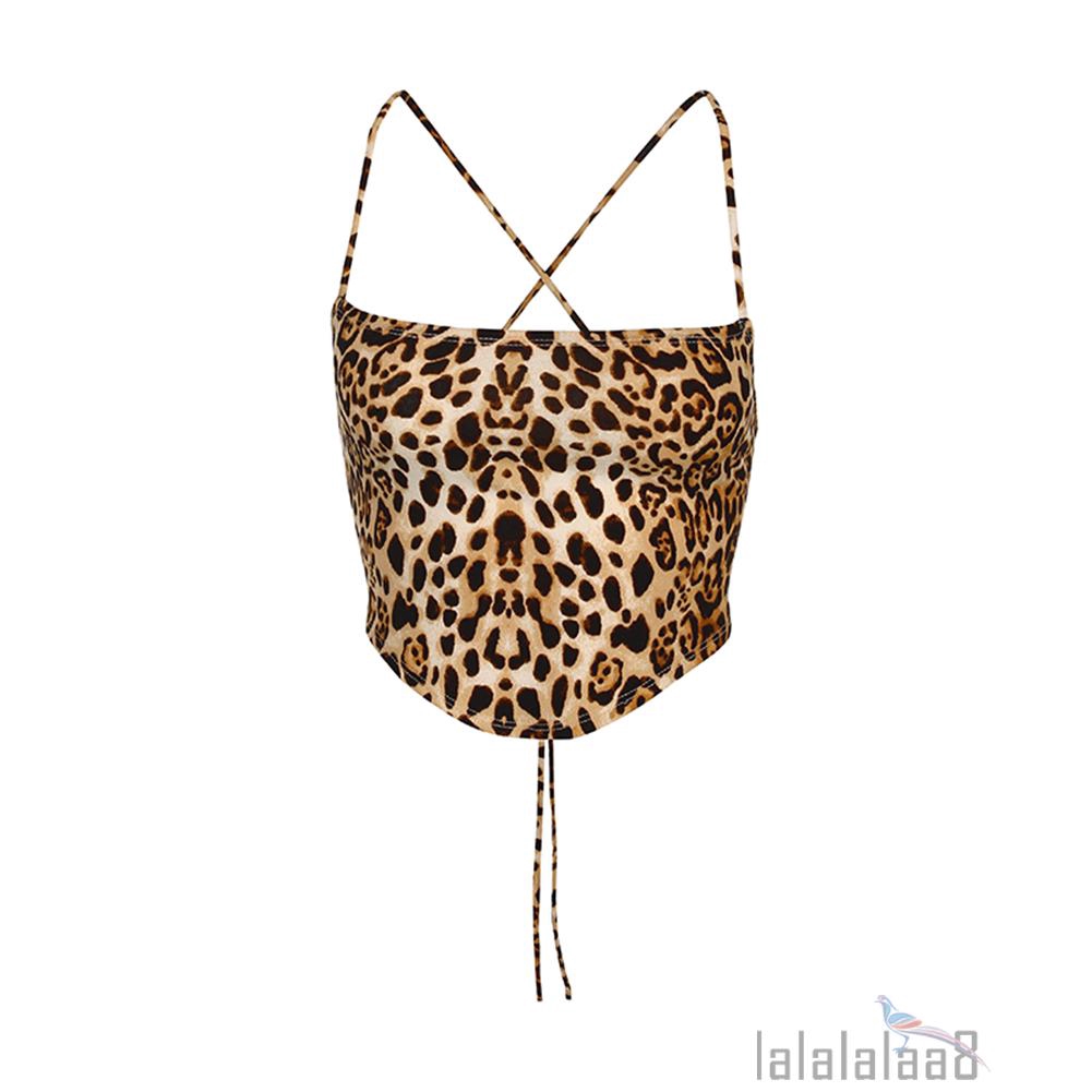 [Mã FAMAYWA giảm 10K đơn 50K] Áo Tank Top Hoạ Tiết Da Báo Thiết Kế Hở Lưng Quyến Rũ | BigBuy360 - bigbuy360.vn