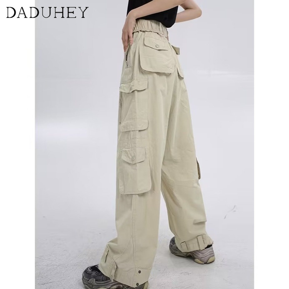 Quần Dài Dây Rút Ống Rộng Màu Sắc Đơn Giản Thời Trang Cho Nam Nữ