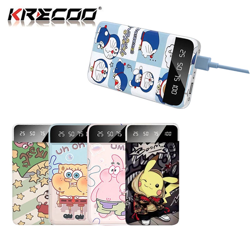 Sạc Dự Phòng KRECOO 100% Chính Hãng 20000MAH Sạc Nhanh Dung Lượng Khổng Lồ Thiết Kế Thời Trang