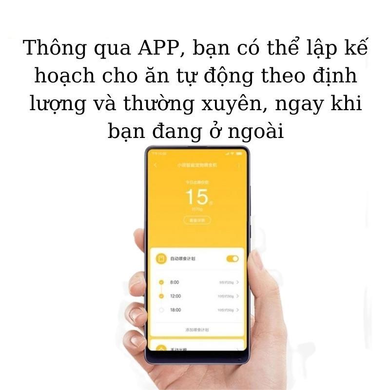 Máy Cho Chó Mèo Ăn Tự Động Thông Minh Xiaomi XWPF01MG-EU Bản Quốc Tế Chính Hãng Xiaomi Smart Pet Feeder - Minh Tín Shop