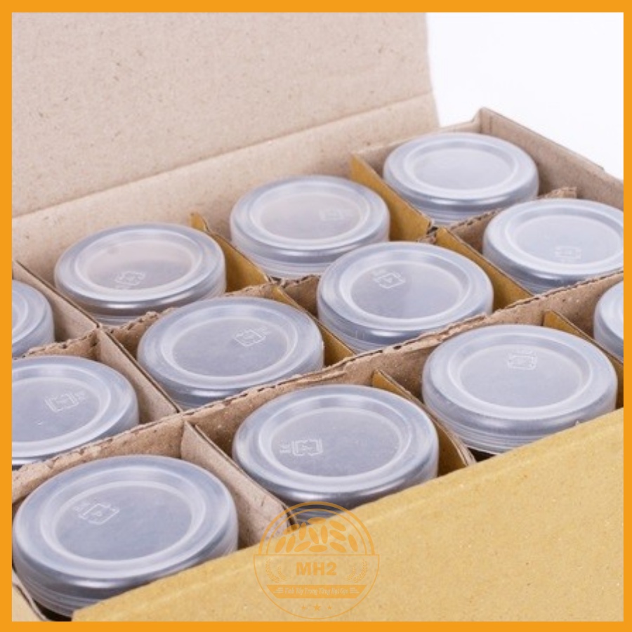 Hủ Thủy Tinh Trong MISO có sọc kèm nắp dung tích 120ml/150ml làm sữa chua thơm ngon bổ dưỡng cho gia đình Mh2 Store