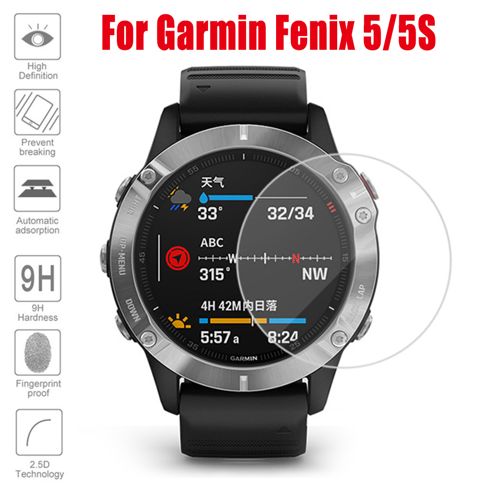 GARMIN Kính Cường Lực Bảo Vệ Màn Hình Cho Đồng Hồ Thông Minh Garmin Fenix 5 5s Plus