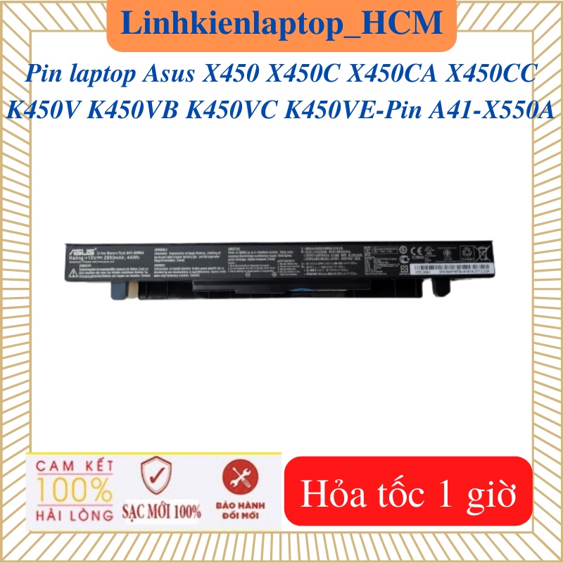 Pin A41-X550A-Pin laptop Asus X450 X450C X450CA X450CC K450V K450VB K450VE K450VC