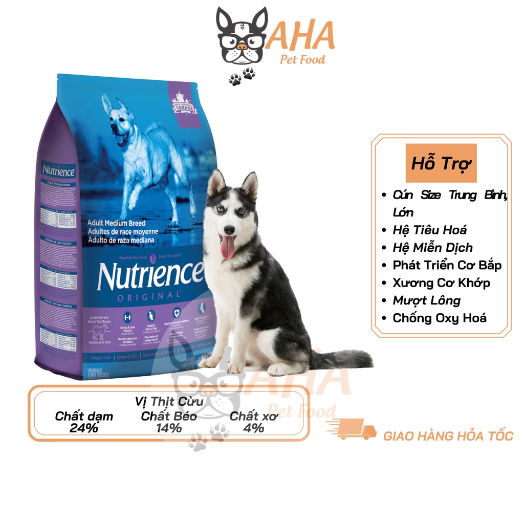 Thức Ăn Cho Chó Husky Nutrience Infusion Bao 5kg - Thức Ăn Cho Chó, Vị Thịt Cừu, Rau Củ, Trái Cây