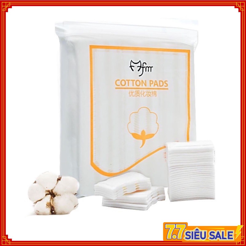 BÔNG TẨY TRANG 😎SIÊU RẺ - CHẤT LƯỢNG😎 COTTON PADS 3 LỚP TÚI 222 MIẾNG