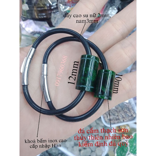 Vòng tay nam nữ lu thống may mắn đầu xuôi đuôi lọt dây cao su khoá bấm Hàn Quốc bền đẹp