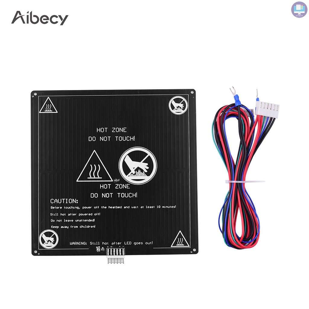 Gm Nệm Nhiệt Bằng Nhôm 12v 220x220 X 3mm Kèm Dây Cáp Cho Máy In 3d Anet A8 A6 | BigBuy360 - bigbuy360.vn