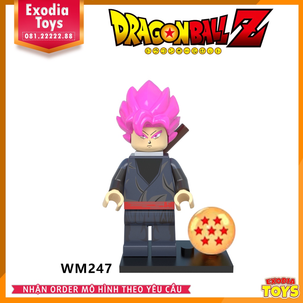 Xếp hình Minifigure nhân vật truyện manga Dragon Ball : 7 viên ngọc rồng - Đồ Chơi Lắp Ghép Sáng Tạo - WM 6032
