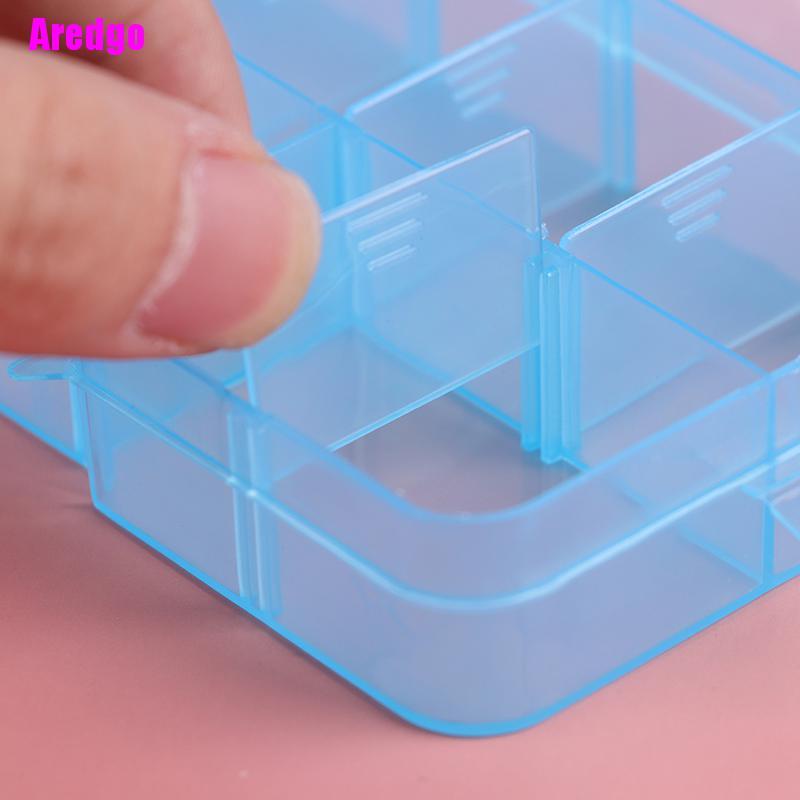 Hộp nhựa đựng trang sức 10 ngăn có thể điều chỉnh