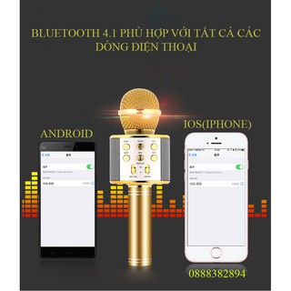 Micro karaoke bluetooth WS858 loại 1