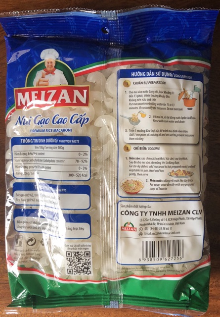 Nui gạo cao cấp chữ C Meizan 200g