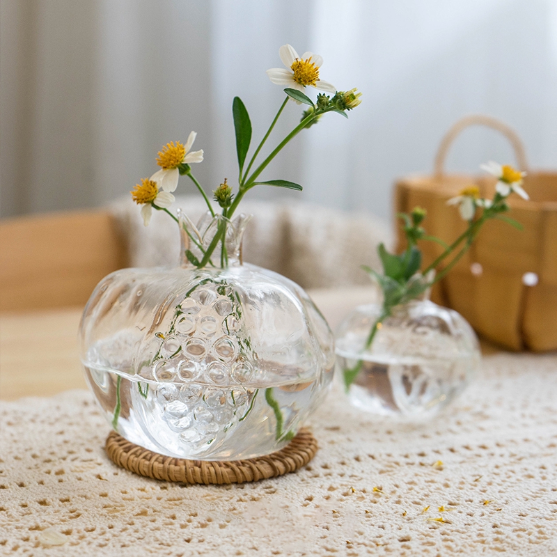 xjBình Hoa Thủy Tinh Trong Suốt Trang Trí Nhà Cửa