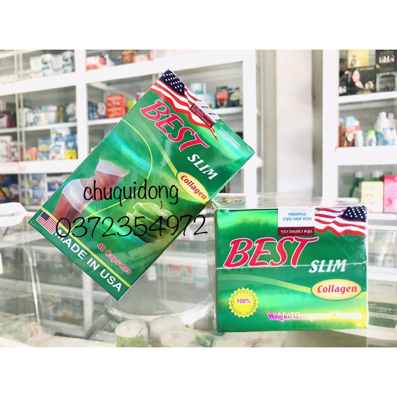 Giảm cân Best slim collagen hộp 40viên