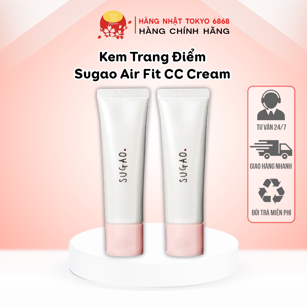 Kem Trang Điểm Sugao Air Fit CC Cream SPF23 PA – Smooth