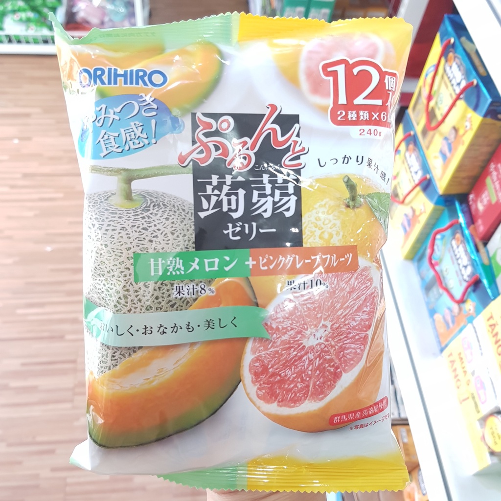 THẠCH RAU CÂU TRÁI CÂY ORIHIRO 240G 12 VIÊN