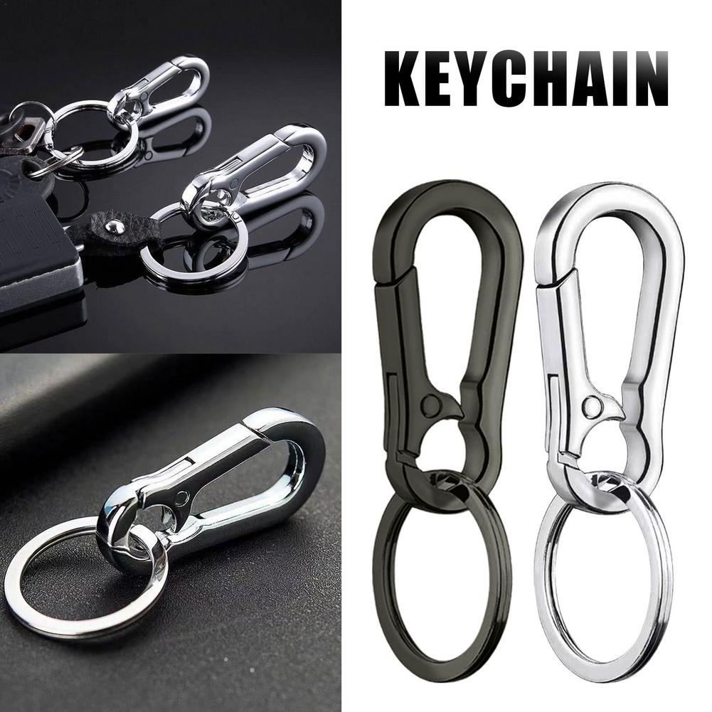 1 móc chìa khóa hình chữu D bằng thép không gỉ trọng lượng nhẹ bền bỉ