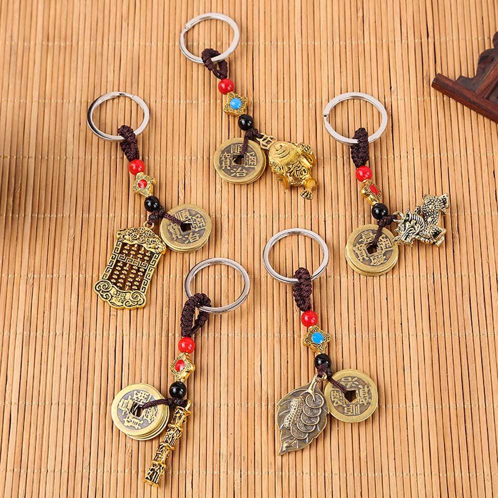 Móc Chìa Khóa Xe Hơi May Mắn Bằng Đồng Thau