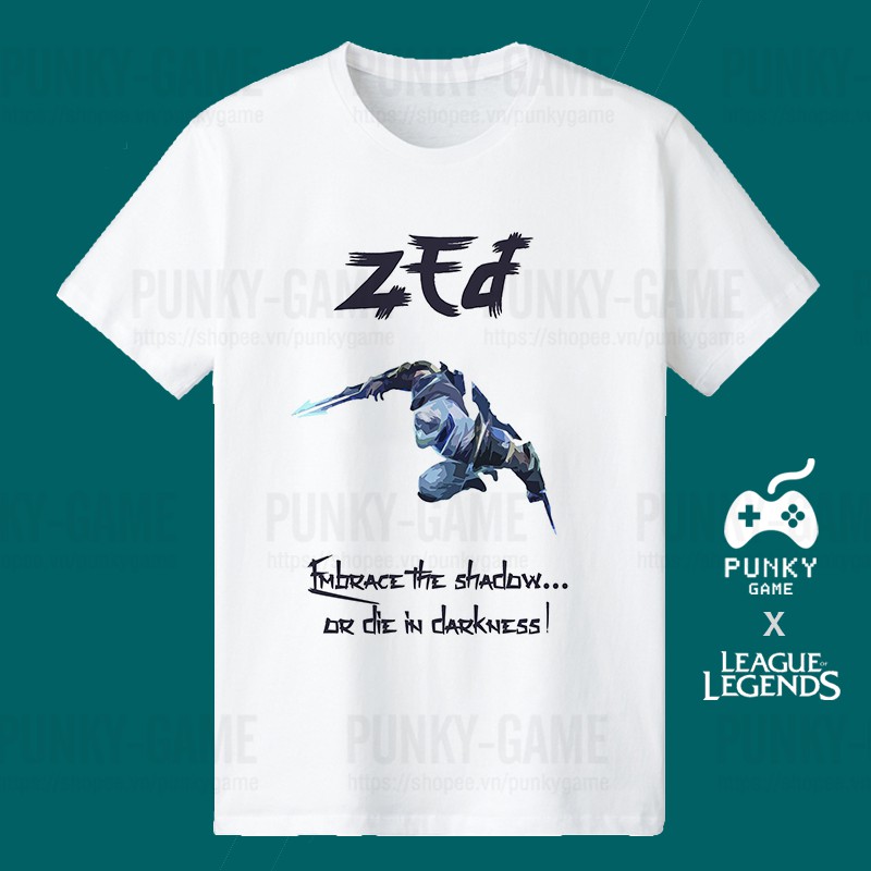 Áo thun Liên Minh Huyền Thoại (LOL) ZED ngắn tay