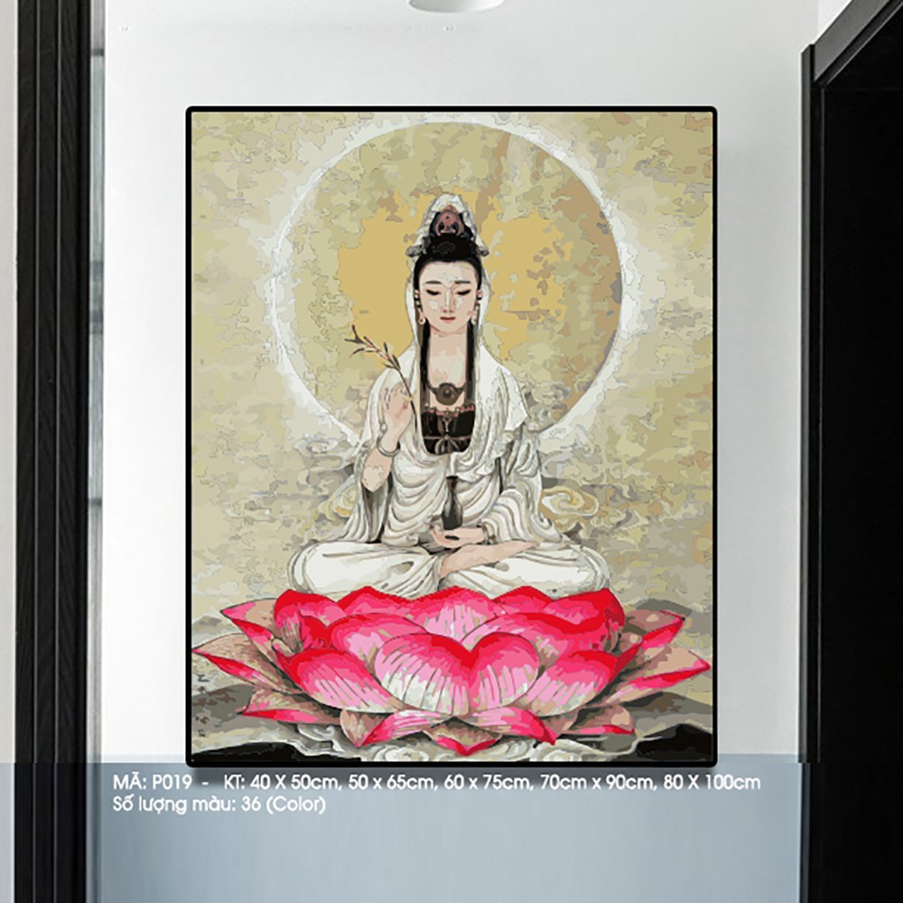 Tranh sơn dầu số hóa Phật Giáo - Tranh tô màu theo số Đức Phật | BigBuy360 - bigbuy360.vn