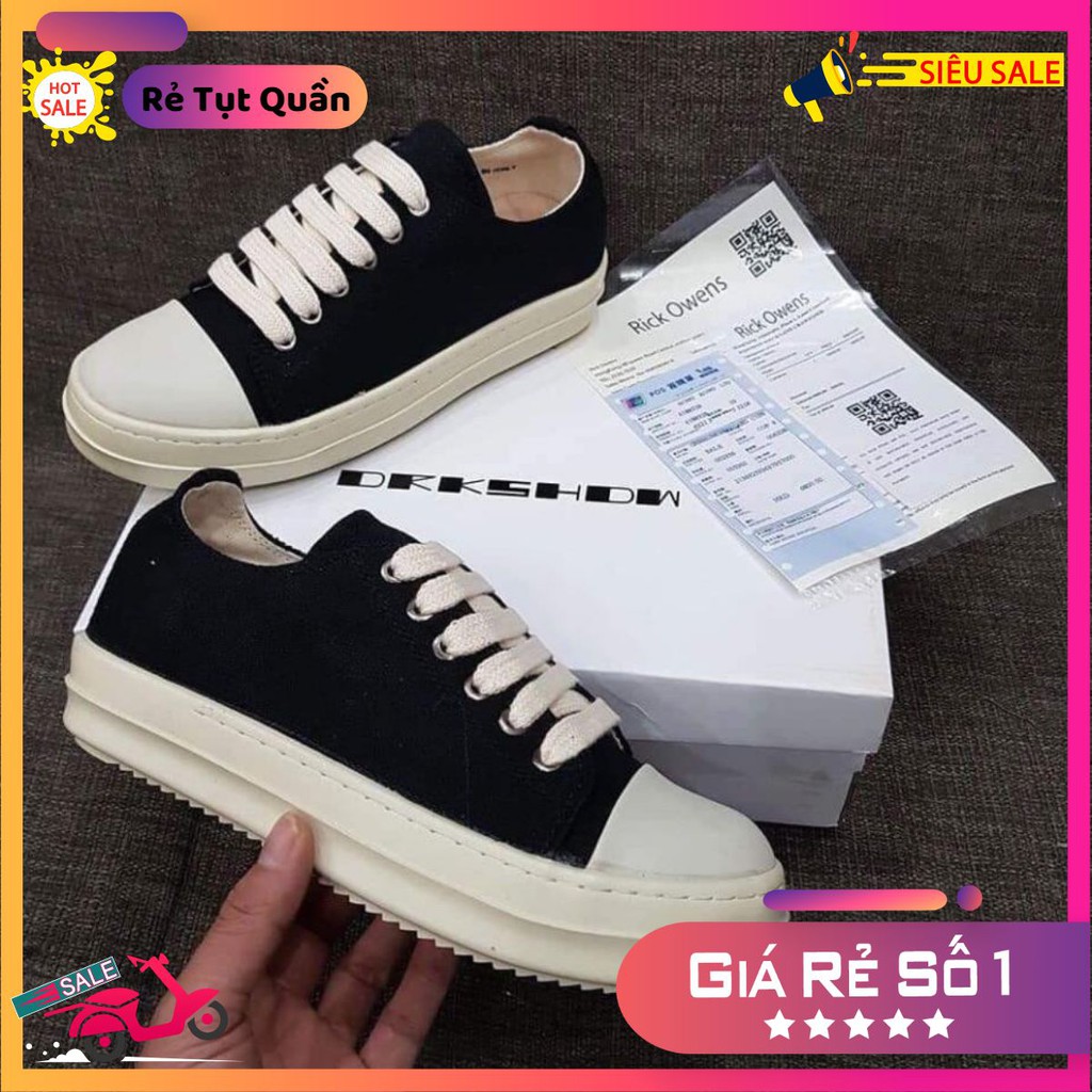 Rick owen ⚡️Cực chất⚡️ Rick cổ thấp đế thơm hương vani