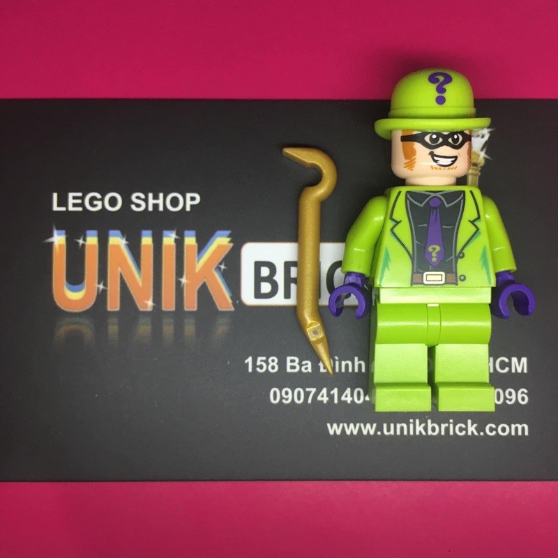 Lego UNIK BRICK Riddler (Mẫu 3) Người câu đố trong Super Heroes Siêu anh hùng chính hãng (như hình).