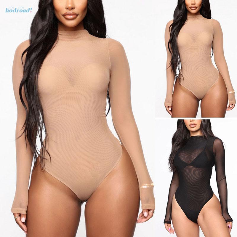 Bodysuit Tay Dài Xuyên Thấu Gợi Cảm Cho Nữ | BigBuy360 - bigbuy360.vn
