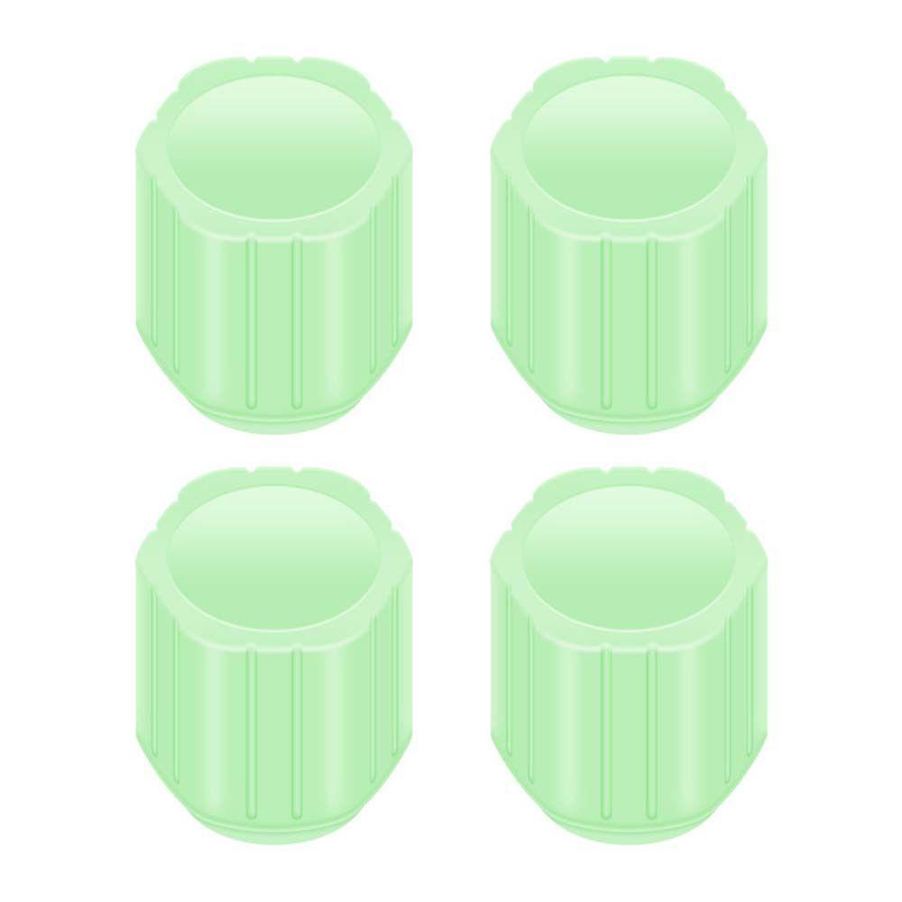 Bộ 4 Cái Nắp Van Phát Sáng Chống Bụi Cho Bánh Xe Hơi Xe Đạp REBUY1
