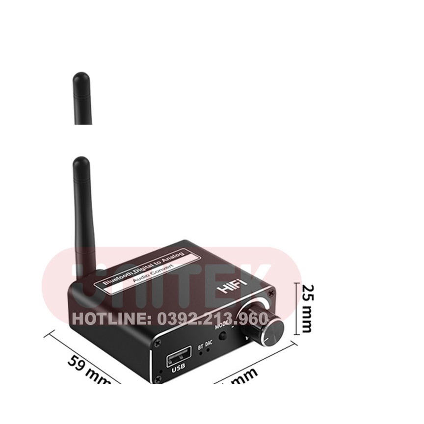 Bộ Chuyển Đổi Âm Thanh  D18, DAC HIFI Bluetooth - Bộ Chuyển Đổi Âm Thanh có (Hỗ Trợ Cổng Optical)