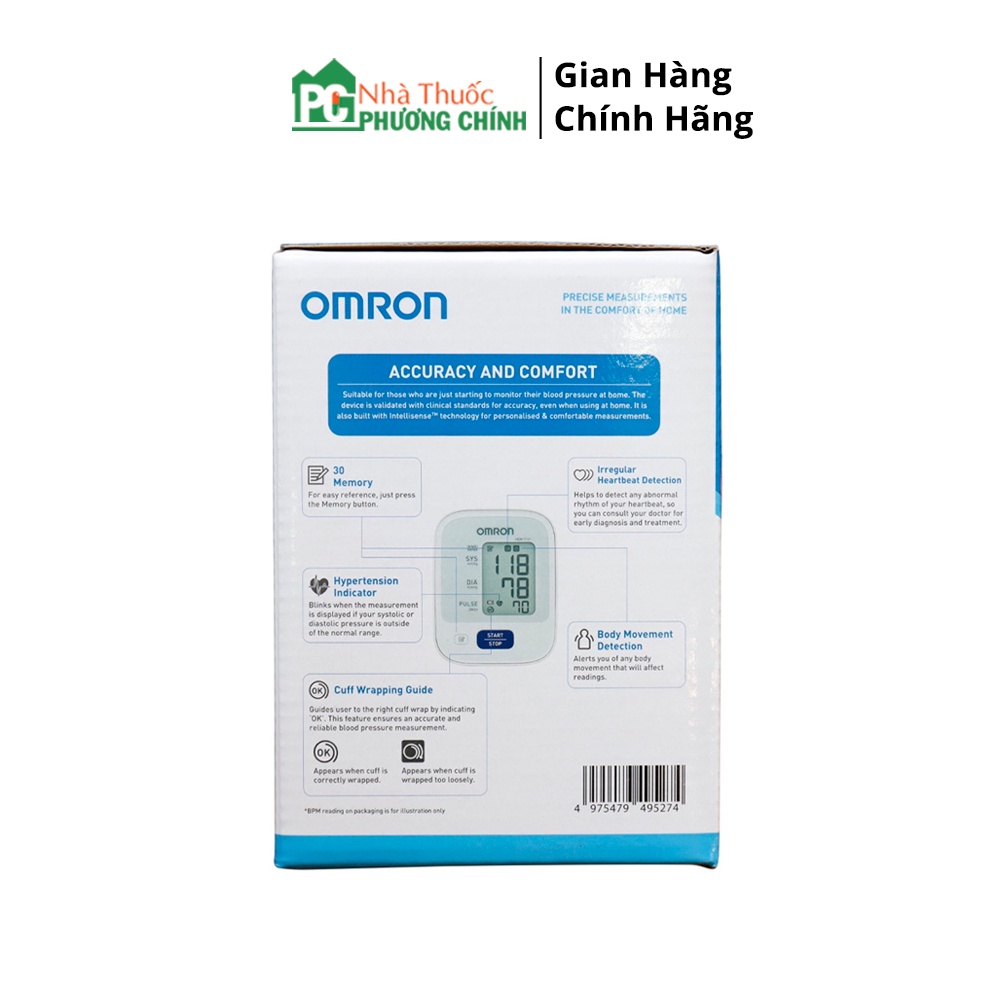 Máy Đo Huyết Áp Omron Hem 7121 Chính Hãng - Dễ Sử Dụng, Kết Quả Chính Xác, Công Nghệ Tiên Tiến Nhất