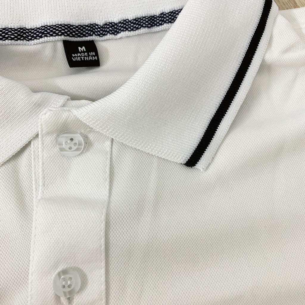 Áo polo nam cao cấp đẹp có cổ tay ngắn áo polo nữ form rộng unisex vải mè thoáng mát chính hãng | BigBuy360 - bigbuy360.vn