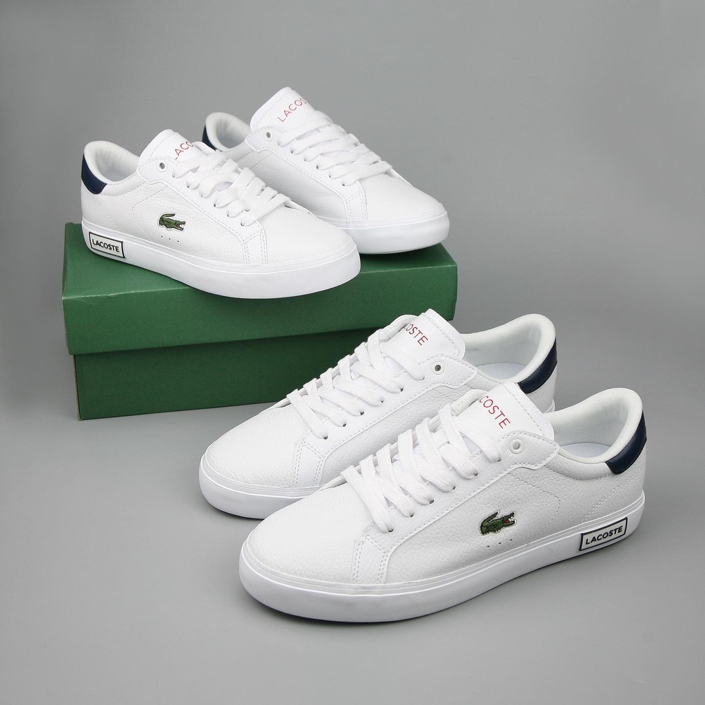 Giày thể thao nam da thật L.C.T thoáng khí êm chân, Giày sneaker cá sấu full box bill bản cao cấp