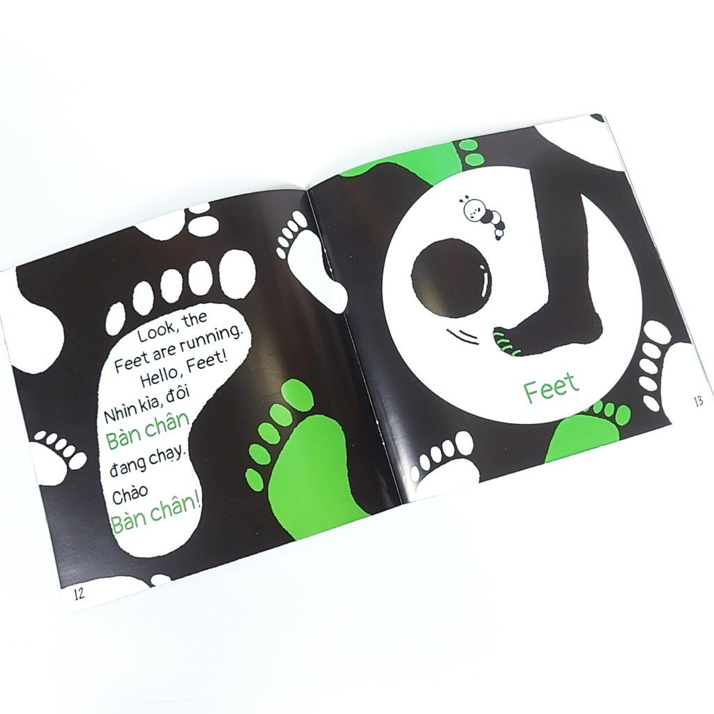 Sách- Ehon Kích Thích Thị Giác Black and white (tặng kèm bóng vải) Monty club