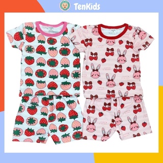 Bộ Đùi Bé Gái Chất Thun Thái Mát Lạnh Mềm Mịn 6-16KG - Bộ Quần Áo Trẻ Em
