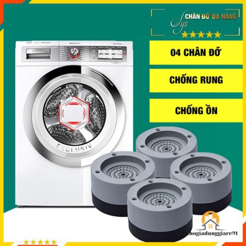 CHÂN ĐẾ CHỐNG ỒN - RUNG LẮC MÁY GIẶT - BỘ 4 CHIẾC