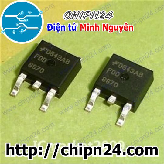 [2 CON] Mosfet Dán FDD8870 TO-252 160A 30V Kênh N (SMD Dán) (FDD 8870)