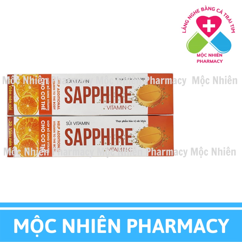 Viên Sủi Bổ Sung Vitamin Và Khoáng Chất Sapphire Vitamin C, Bổ Sung Vitamin Cho Cơ Thể, Hỗ Trợ Tăng Cường Sức Khỏe, Tăng
