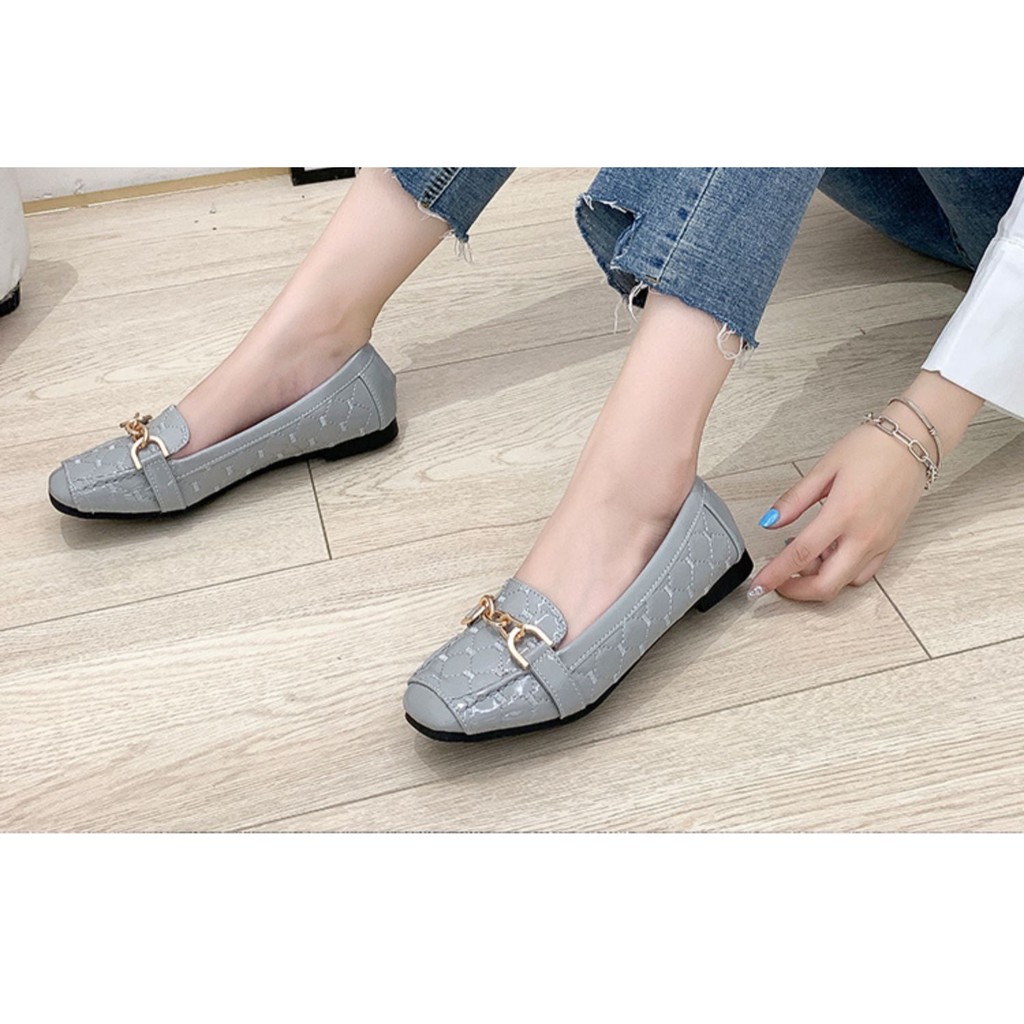 [ SẴN SZ 41 ĐEN ] Giày Bệt Nữ Mũi Vuông Hàng Cao Cấp BIGSIZE (35-41)