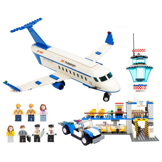 [Giá cực sốc] - Đồ chơi  Lego 8912 - sân bay và máy bay chở khách cỡ vừa