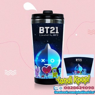 Bình Nước BT21 BTS Giữ Nhiệt, Chai Nước Kpop Giá Rẻ