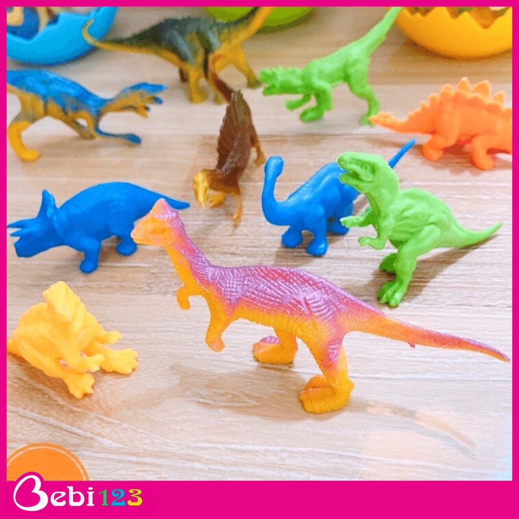 Đồ chơi Trứng Khủng Long mini mô hình nhựa dẻo 13 chi tiết cho bé