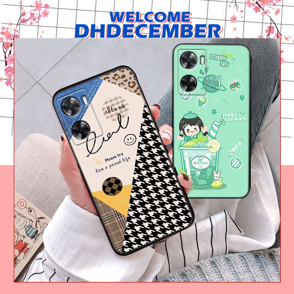Ốp lưng Oppo A57 4G 2022 / A77 4G / A77S in hình nice ,good luck happy ốp xinh viền dẻo đẹp chất