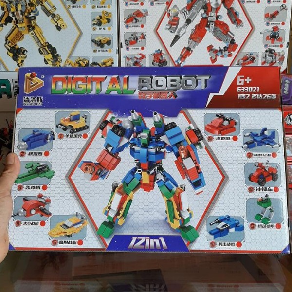 Bộ đồ chơi xếp hình LEGO robot  12 trong 1 có 570 mảnh ghép kích thích trí thông minh và sáng tạo của trẻ