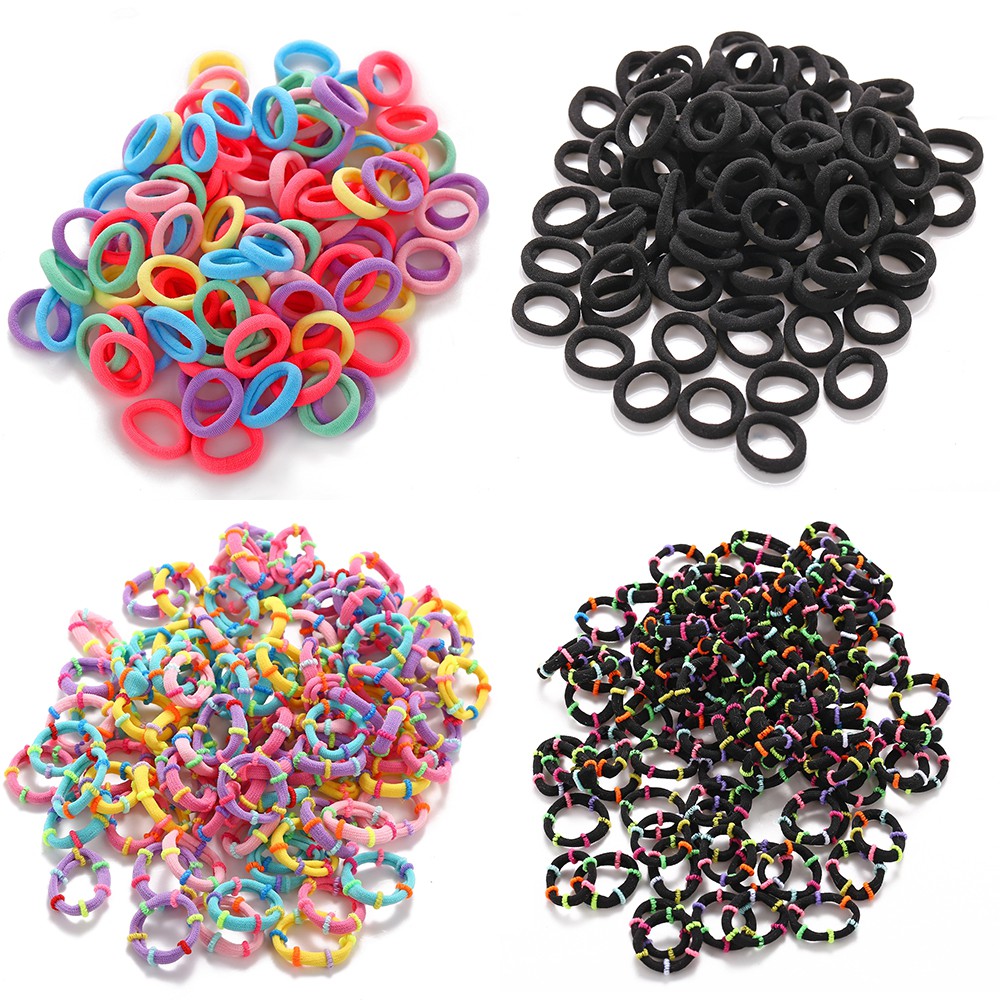 1000 Dây chun buộc tóc AY nhiều màu sắc tiện lợi cho bé gái