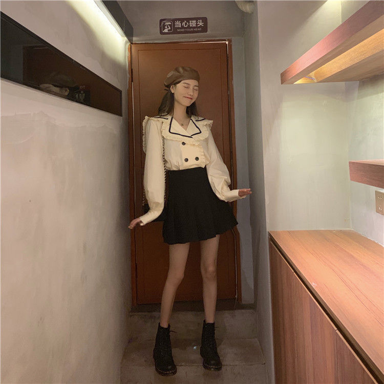 Áo Kiểu Hàn Quốc Dáng Rộng Dài Tay Thời Trang Mùa Hè 2020 Cho Nữ