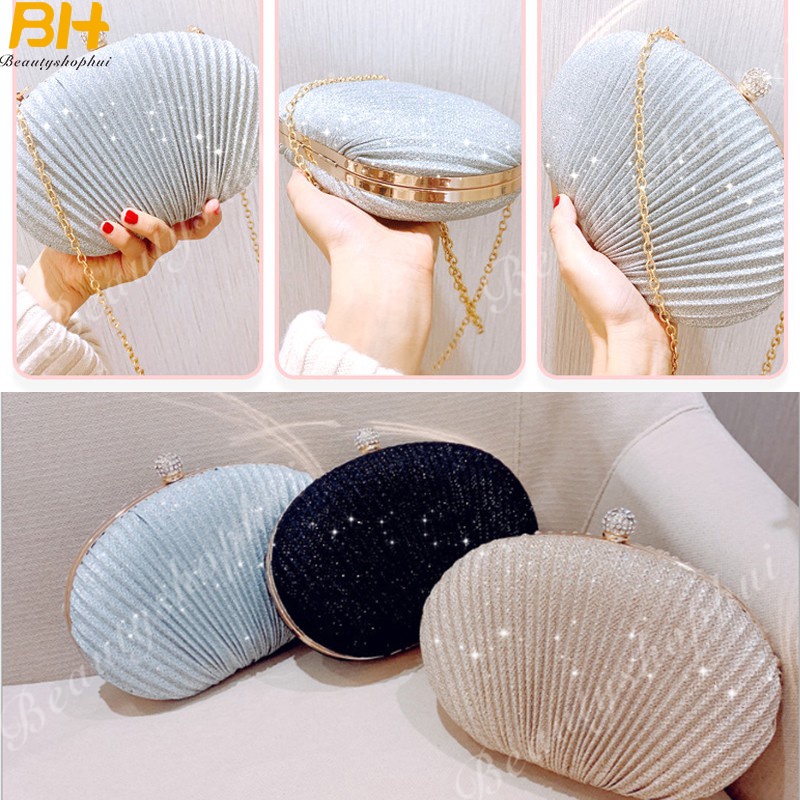 Túi Xách Tay Đeo Vai Đính Nơ Kim Loại Thời Trang Mới Cho Nữ